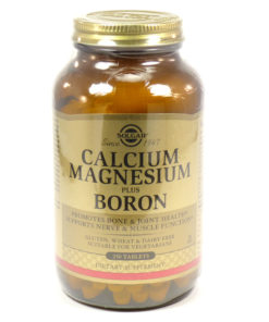 SOLGAR, CALCIUM MAGNESIUM PLUS BORON, 250 TABLETS