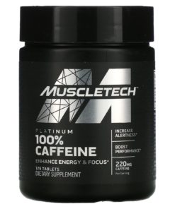 MUSCLETECH, PLATINUM CAFFEINE, 125 TAB