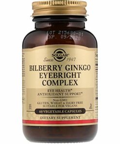 SOLGAR BILBERRY  GINKGO  EYEBRIGHT COMPLEX 60 CAPS
