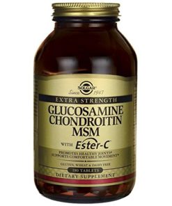SOLGAR , GLUCOSAMINE MSM  WITH ESTER C 180 TABLETS