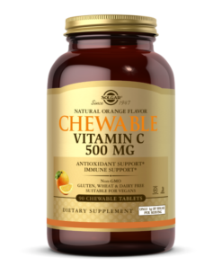SOLGAR, CHEWABLE VITAMIN C 500 MG, 90 CHEWABLE TABLETS