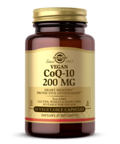 SOLGAR, VEGETARIAN COQ10 200 MG, 60 CAPS