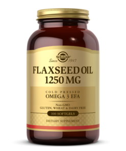 SOLGAR, FLAXSEED OIL 1250 MG, 100 SOFTGELS
