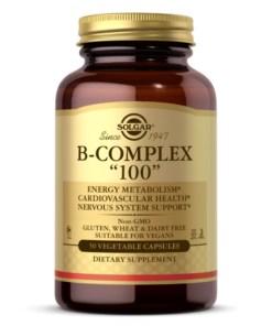 SOLGAR, B-COMPLEX 100, 50 CAPS