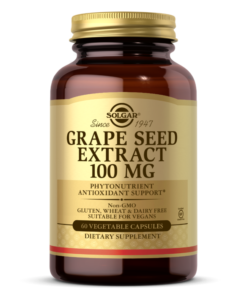 SOLGAR, GRAPE SEED EXTRACT 100 MG, 60 CAPS