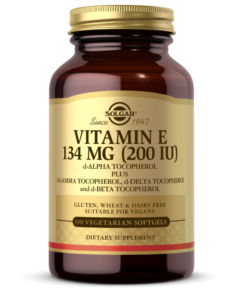 SOLGAR, VITAMIN E 200 IU, 100 VEG SOFTGELS