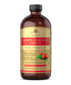 SOLGAR, CALCIUM MAGNESIUM CITRATE D3 STRAWBERRY, 16 OZ