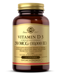 سولقار , فيتامين د3 10000 وحده دوليه , 120 سوفتجل