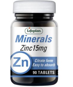 LIFE PLAN, ZINC CITRATE 15 MG, 90 TAB