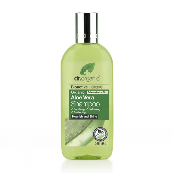DR ORGANIC, ALOE VERA SHAMPOO, 265 ML