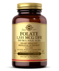 SOLGAR, FOLIC ACID 800 MCG, 250 CAPS