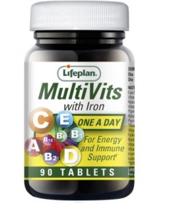 لايف بلان، ملتي فيتامين مع الحديد، 90 حبة