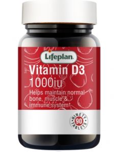 LIFE PLAN, VITAMIN D3 1000 IU, 90 TAB