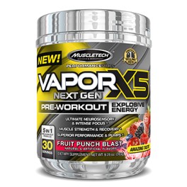 MUSCLE TECH, NANO VAPOUR X5 NG FRUIT PUNCH, 232 GM