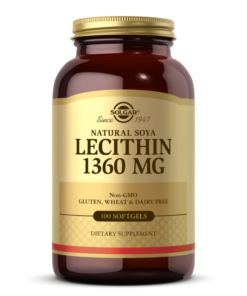 SOLGAR, LECITHIN 1360MG, 100 SOFTGELS