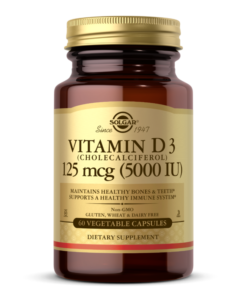 SOLGAR, VITAMN D3 5000 IU, 60 CAPS
