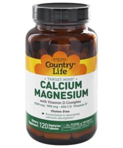 COUNTRY LIFE, CALSIUM MAGNESIUM WITH D3 COMPLEX, 120 CAPSULES