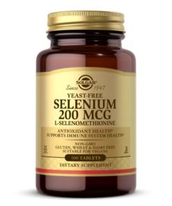 SOLGAR, YEAST FREE SELENIUM, 200 MG TABS
