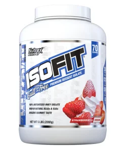 NUTREX, ISOFIT STRAWBERRIES & CREAM, 5 LB