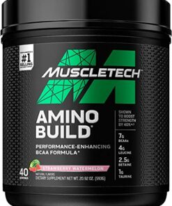 MUSCLE TECH, AMINO BUILD STRAWBERRY WATERMELON, 593 GM